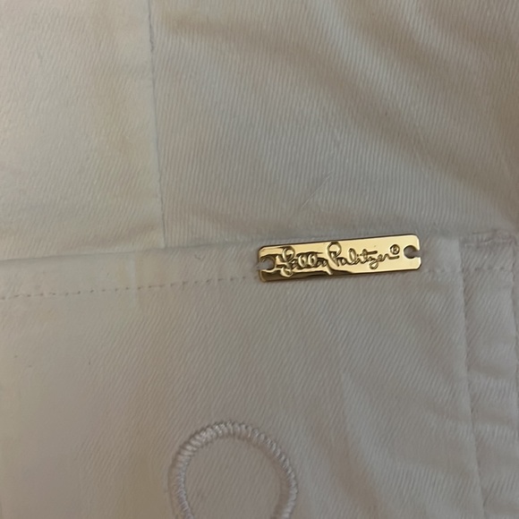 Lilly Pulitzer white side zip jeans - Picture 6 of 7
